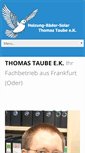 Mobile Screenshot of firma-taube.de